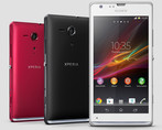 Le Xperia SP est disponible en rouge, noir et blanc.