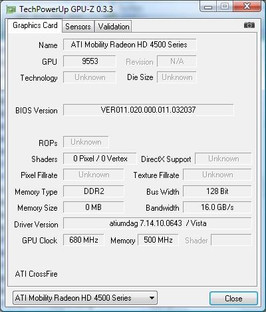 Everest Ultimate 5.02 graphic card information