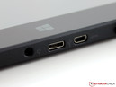 Du microHDMI, de l'USB 2.0 et le connecteur de charge.