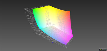 Color space coverage AdobeRGB (72.04 %)