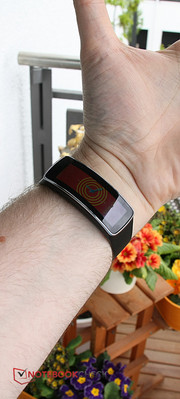 Un coup d'oeil à l'accessoire optionnel, la Gear Fit.