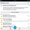 Toutes les notifications sont réunies dans BlackBerry Hub.