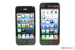 Comparaison de taille: Apple iPhone 4S vs. Apple iPhone 5.