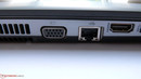 Il y a suffisamment de ports disponibles : 4x USB, VGA, HDMI et LAN.