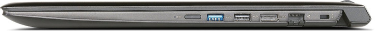 Right: power button, USB 3.0, USB 2.0, HDMI, Ethernet, Kensington lock slot