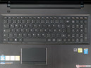 Lenovo's typical AccuType keyboard is on-board.