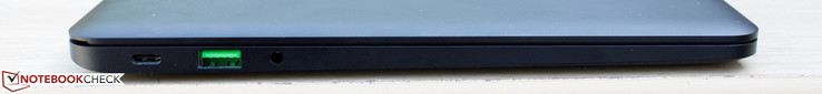 Left: USB Type-C Gen. 2, USB 3.0, 3.5 mm audio