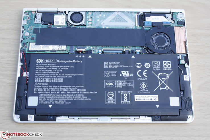 L'utilisateur final ne peut mettre à niveau que le SSD M.2 et la carte WLAN.