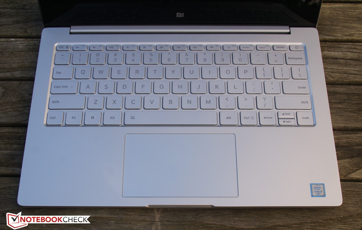 Mi Notebook Air : clavier et touchpad.