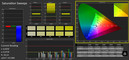 Saturation des couleurs.