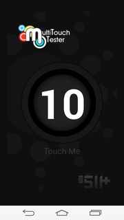 L'écran supporte le multitouch jusqu'à 10 doigts.