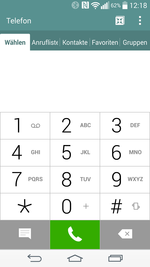 Telephone app of the LG G3