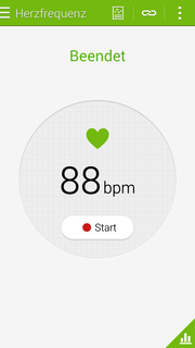 Le capteur de fréquence cardiaque n'est pas toujours très précis : une fréquence de presque 90 bpm au repos, c'est un peu élevé !