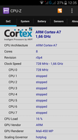 Les huit coeurs sont cadencés de 0.7 à 1.7 GHz.