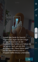 Il est possible de prendre un selfie avec le capteur cardiaque dorsal, mais si et si seulement il est possible de le recouvrir totalement.