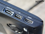 Les interfaces ne sont pas trop limitées (eSATA, HDMI, USB 2.0),