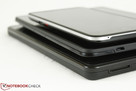 De haut en bas : HTC One X, Kindle Fire HDX 7, Kindle Fire