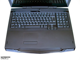 Clavier de l'Alienware M17x