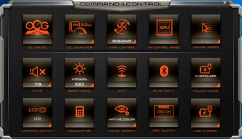 Le menu principal du module Command & Control