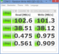 CrystalDiskMark 102 Mo/s : vitesse de lecture séquetielle du HGST HTS545050A7E680 5400 rpm 500 Go