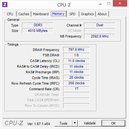 CPU-Z Mémoire.