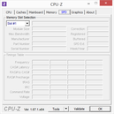 CPU-Z Mémoire vive RAM SPD.