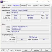 Informations système: CPU-Z carte mère.