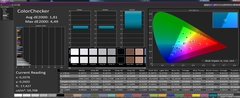 CalMan: ColorChecker calibré