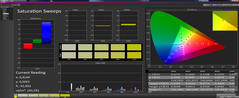 CalMan: Saturation Sweeps calibré