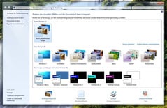 In Windows 7 the window is refurbished for designs and offers a broader range of choices