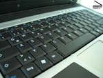 Le clavier du MSI M635 peut être utilisé agréablement et tranquillement.
