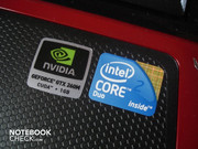 Nvidia Geforce GTX 260M et Intel Core 2 Duo T9550