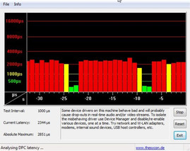 DPC Latency Checker during a Steam download