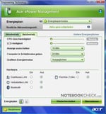 Picture: with Acer ePower Management you have all energy options under controll.