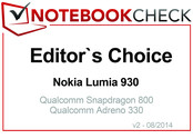 Prix des Editeurs Août 2014 : Nokia Lumia 930