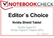 Choix de la rédaction - Octobre 2014 : la Nvidia Shield Tablet.