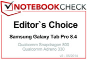 Choix de la rédaction - Avril 2014 : la Samsung Galaxy Tab Pro 8.4