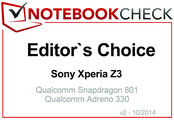Prix des Editeurs Octobre 2014 : Sony Xperia Z3