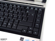 Comme substituant mobile de la souris, HP intègre une combinaison d'un touchpad et d'un trackpoint dans l'appareil.