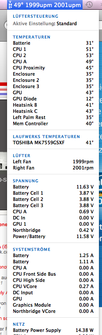 Idle Temperature Mac OS X