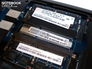 Les deux emplacements de mémoire sont déjà occupés avec de la DDR3 2x 2048.