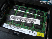 Le X500-121 possède 8 Go de RAM DDR3 (2x 4096 Mo).