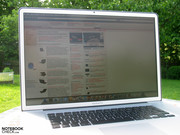 …Le MacBook Pro 17" à écran mat est parfait pour dehors.
