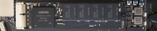 SSD Samsung dans le MBP 13 Retina.