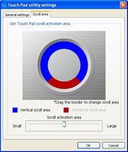 ...avec une zone de défilement configurable.