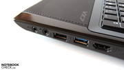 A droite on trouve un port USB 3.0.