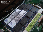 Le-2x2 Gb DDR2-6400 RAM intégrés fournissent des réserves suffisantes.