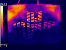 Sollicitations maximales, en-dessous (Optris PI 640)