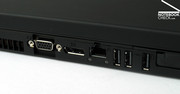 Le Thinkpad W500 offre un nouveau port d'affichage numérique ainsi que 3 ports USB directement sur l'appareil.