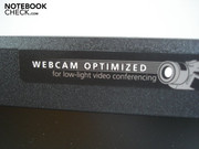 The webcam is optimized for video conferences